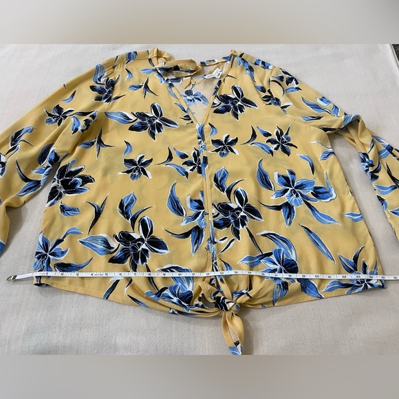 Melissa Nepton Ava Yellow Floral Top   NWT - Picture 7 of 12